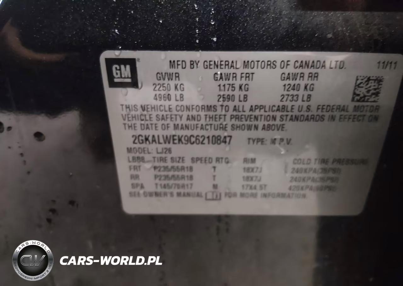 2012 GMC Terrain Slt-2 VIN:2GKALWEK9C6210847 - 9