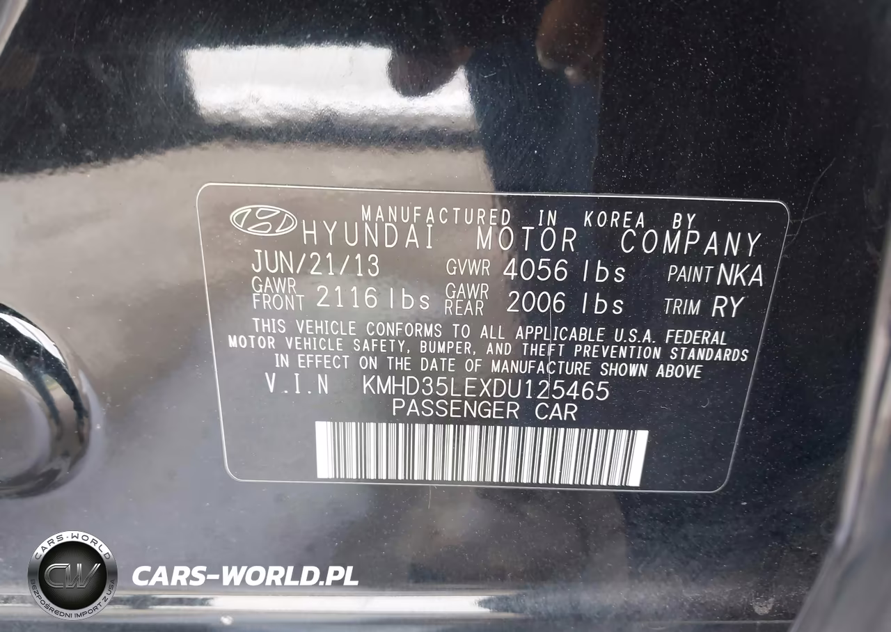 2013 Hyundai Elantra Gt VIN:KMHD35LEXDU125465 - 9