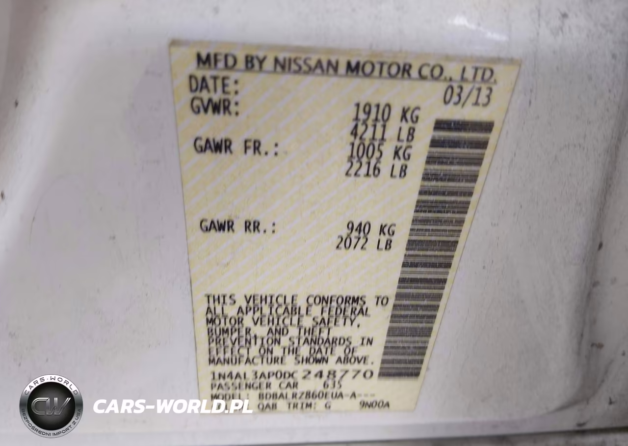 2013 Nissan Altima 2.5 S VIN:1N4AL3AP0DC248770 - 9