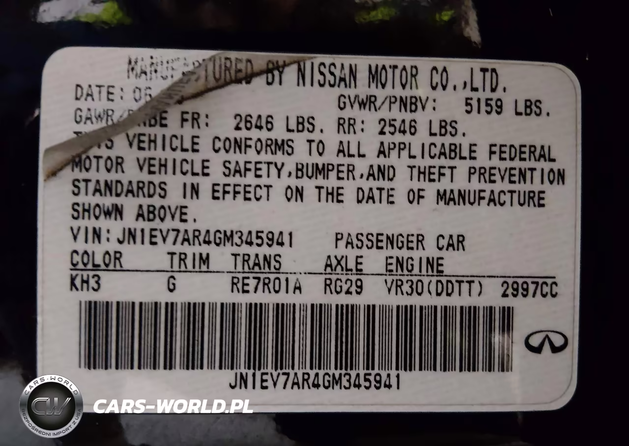 2016 Infiniti Q50 3.0T Premium VIN:JN1EV7AR4GM345941 - 9