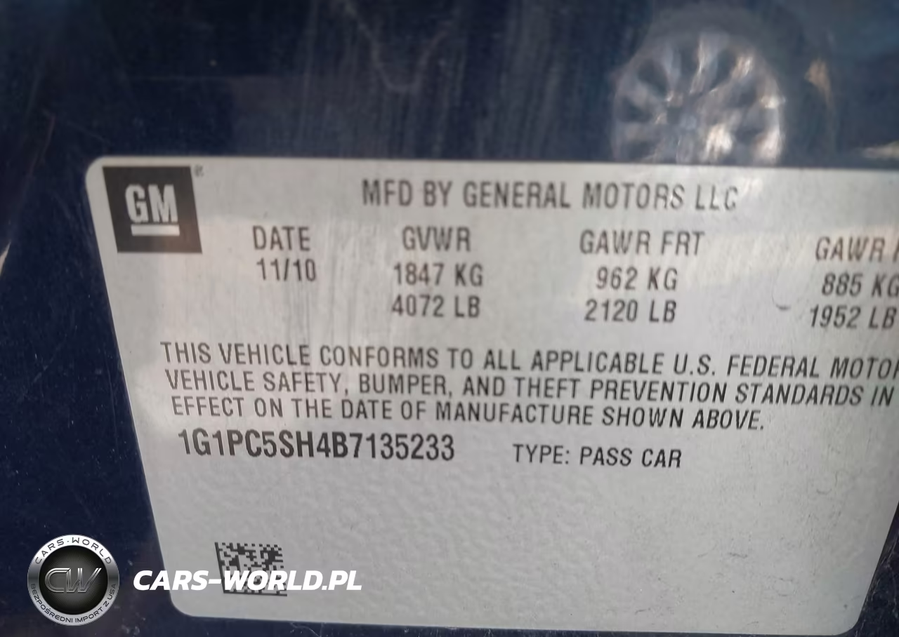 2011 Chevrolet Cruze Ls VIN:1G1PC5SH4B7135233 - 9