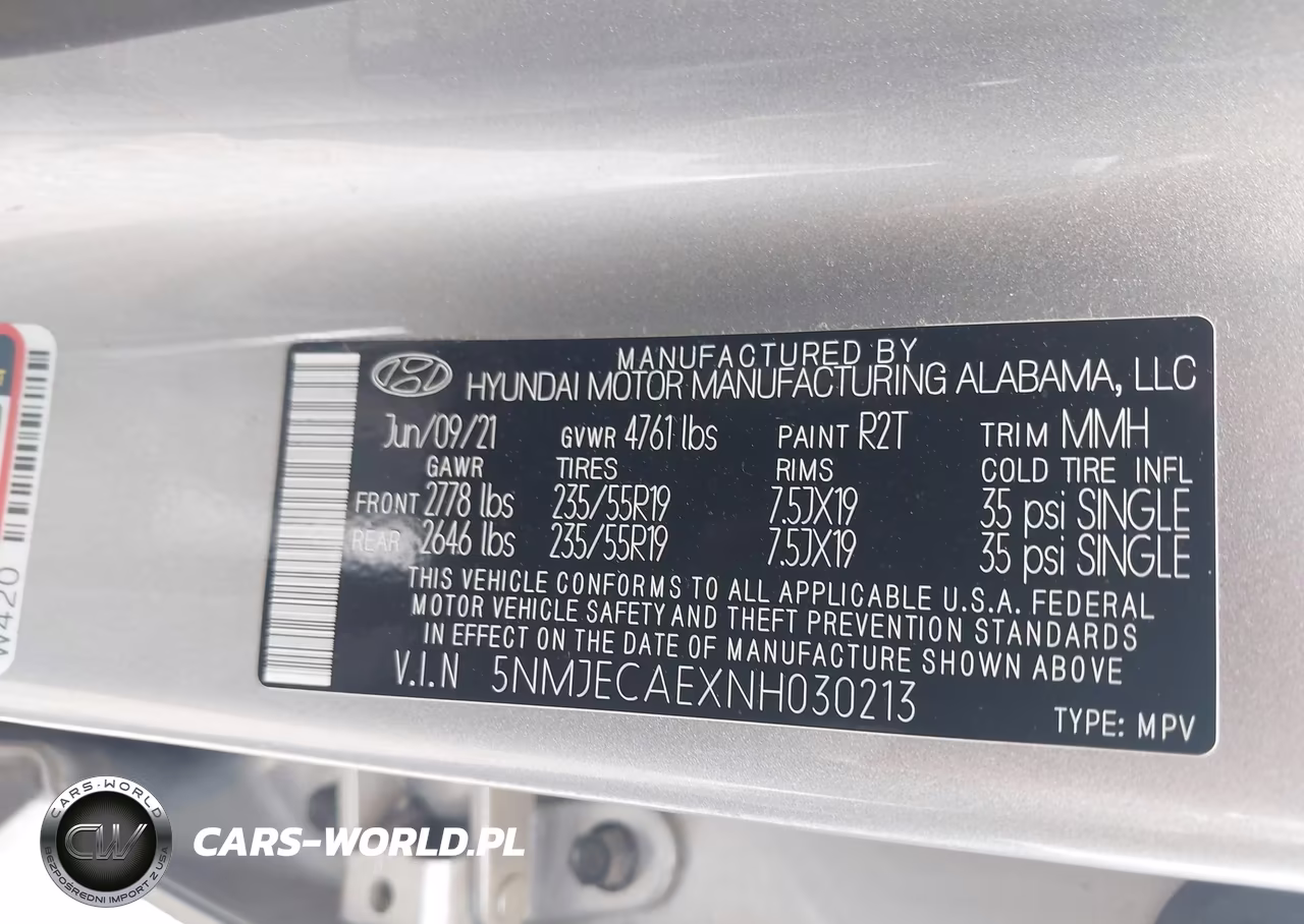 2022 Hyundai Tucson Limited VIN:5NMJECAEXNH030213 - 9