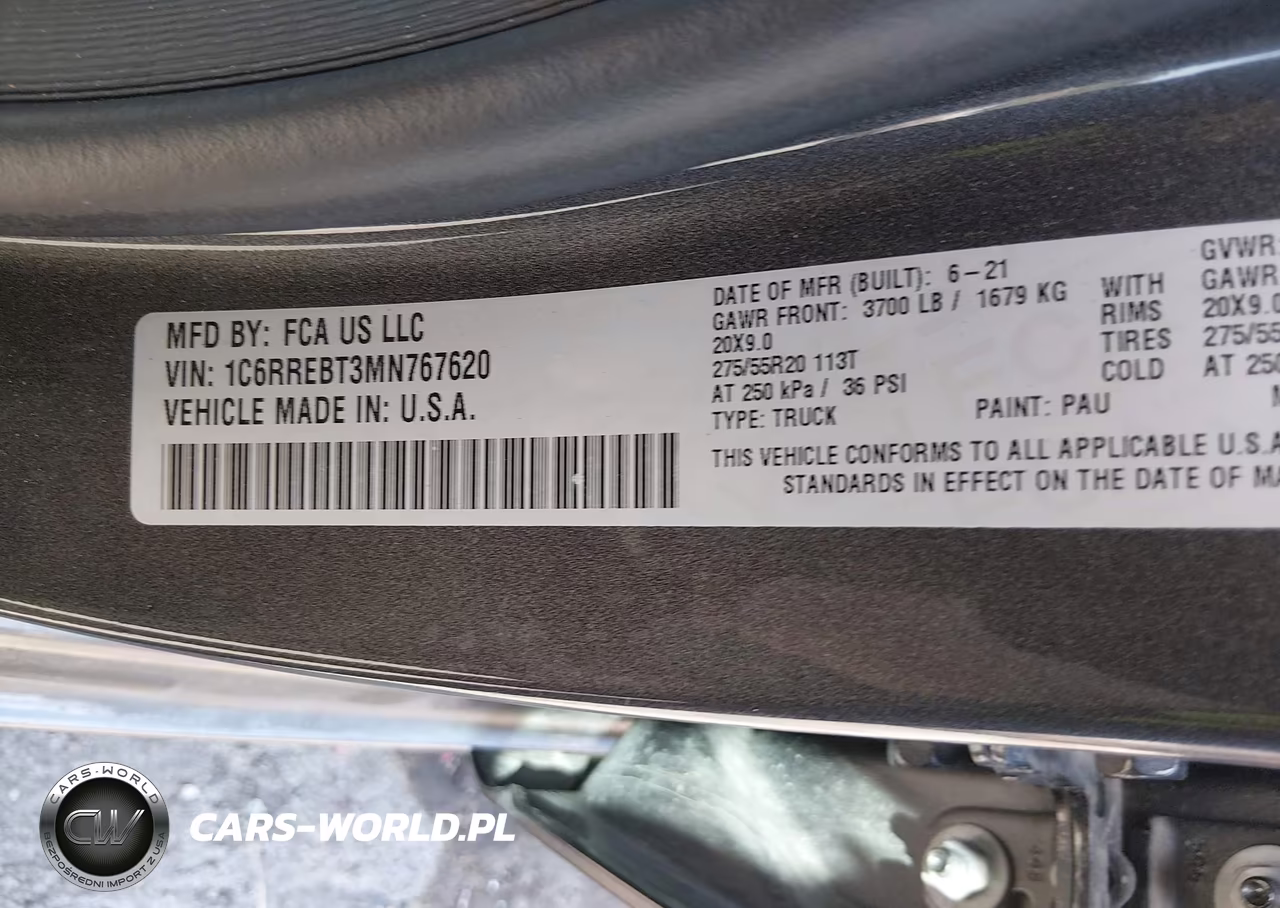 2021 Ram 1500 Big Horn VIN:1C6RREBT3MN767620 - 9