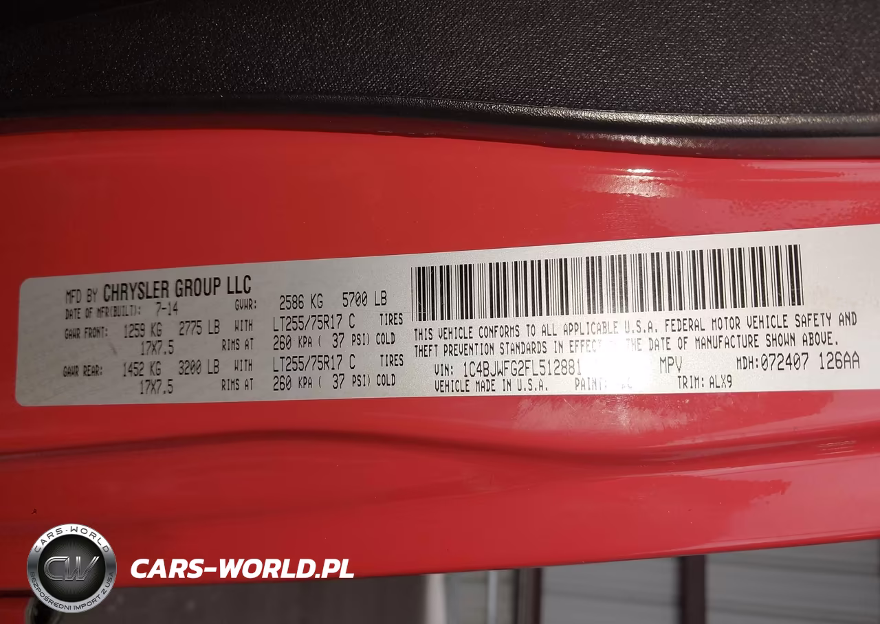 2015 Jeep Wrangler Unlimited Rubicon Hard Rock VIN:1C4BJWFG2FL512881 - 9