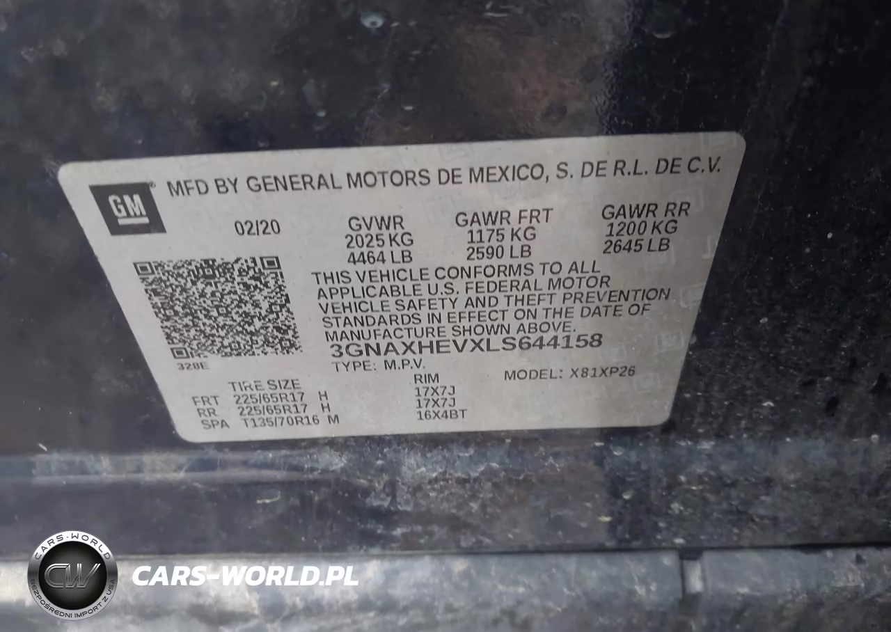 2020 Chevrolet Equinox Fwd Ls VIN:3GNAXHEVXLS644158 - 9