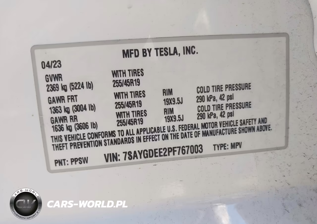 2023 Tesla Model Y Awd-Long Range Dual Motor All-Wheel Drive VIN:7SAYGDEE2PF767003 - 9