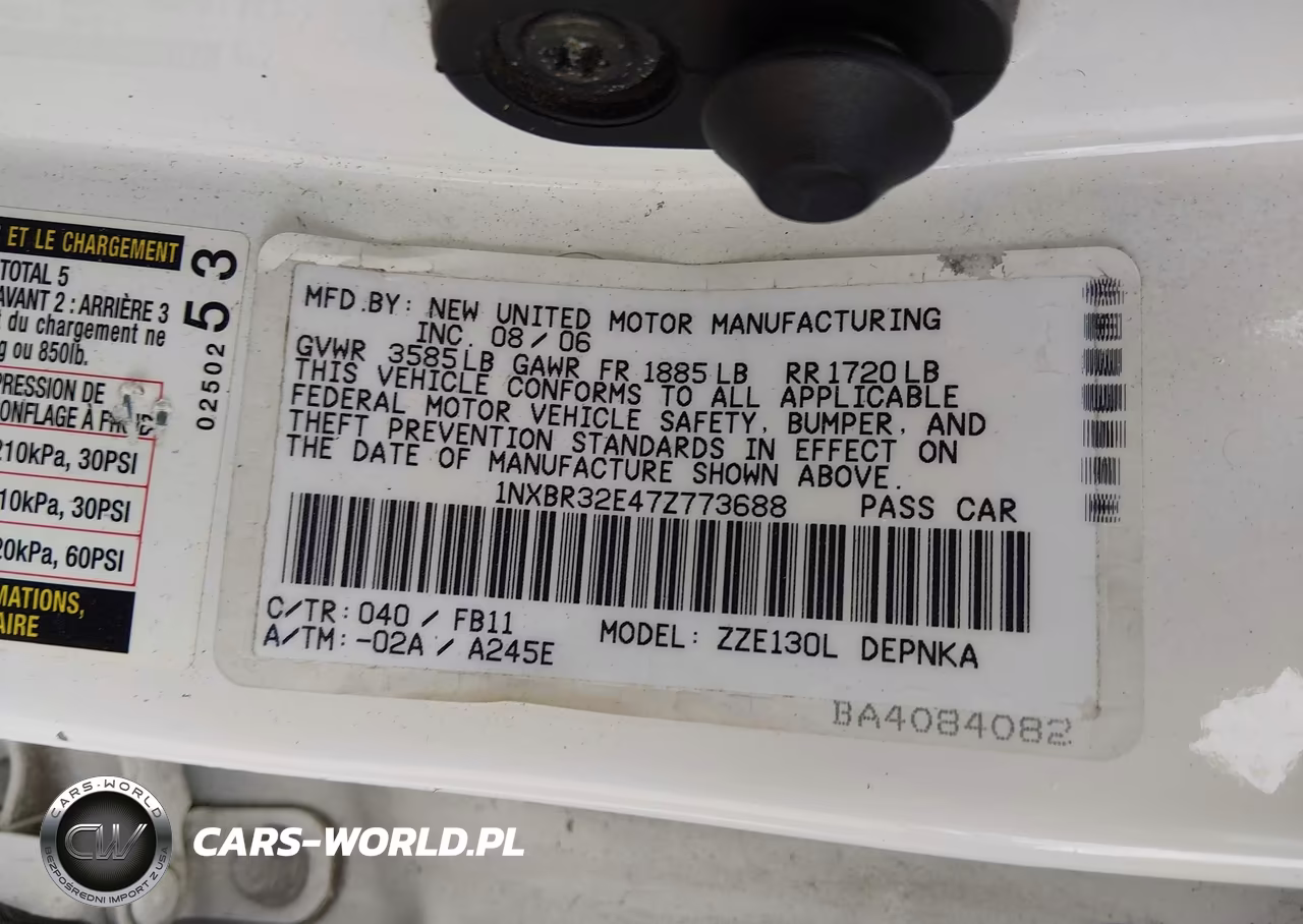 2007 Toyota Corolla Le VIN:1NXBR32E47Z773688 - 9