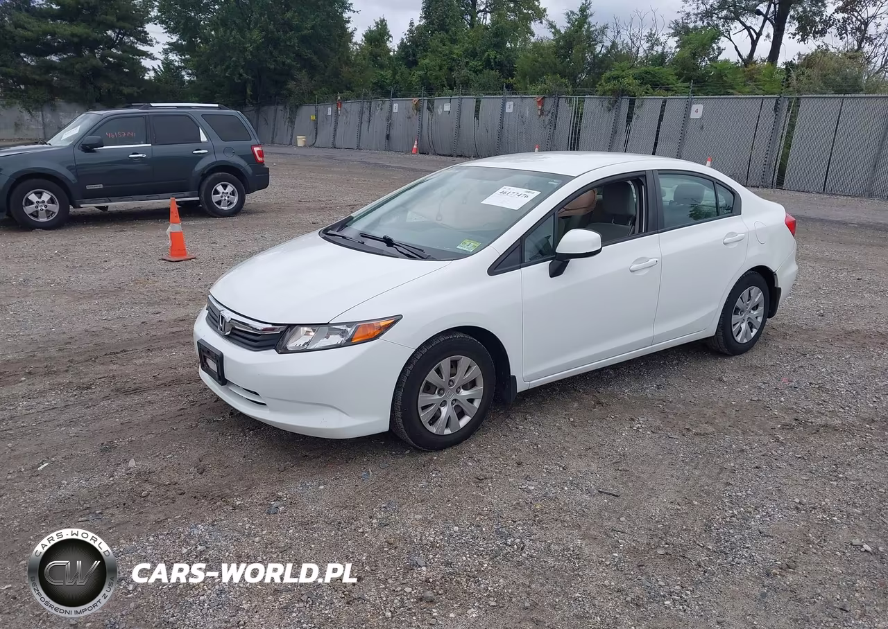 2012 Honda Civic Lx VIN:2HGFB2F55CH610903 - 2