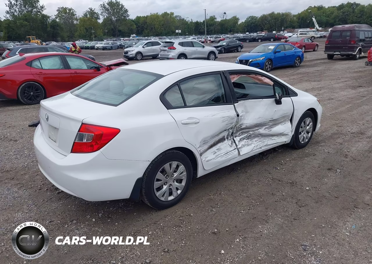 2012 Honda Civic Lx VIN:2HGFB2F55CH610903 - 4