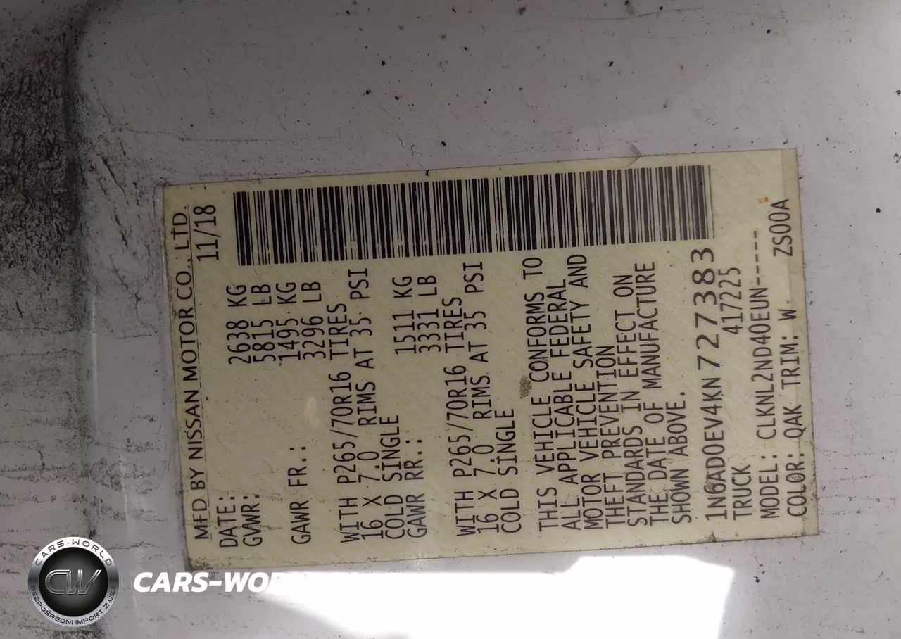 2019 Nissan Frontier Sv VIN:1N6AD0EV4KN727383 - 9