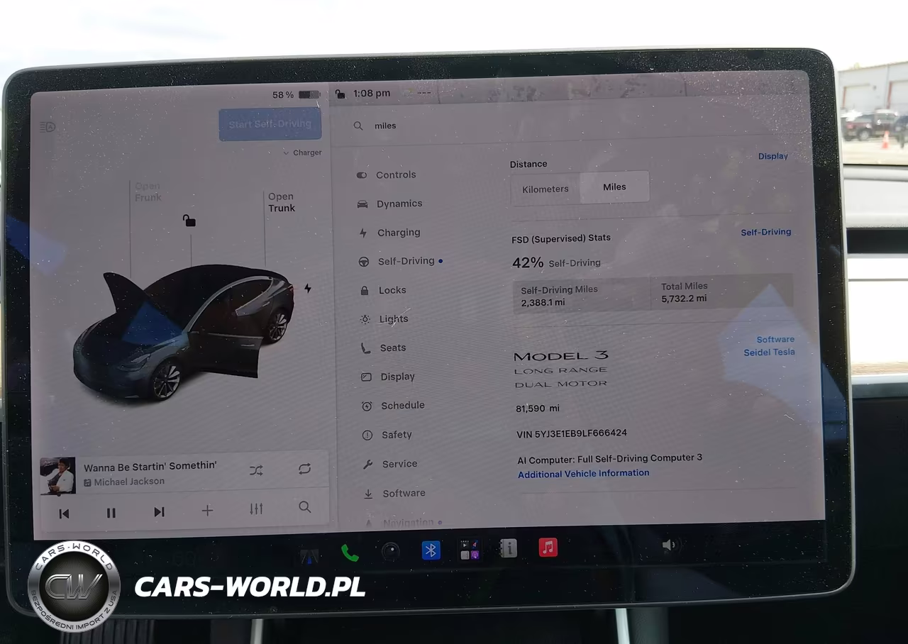 2020 Tesla Model 3 Long Range Dual Motor All-Wheel Drive VIN:5YJ3E1EB9LF666424 - 18