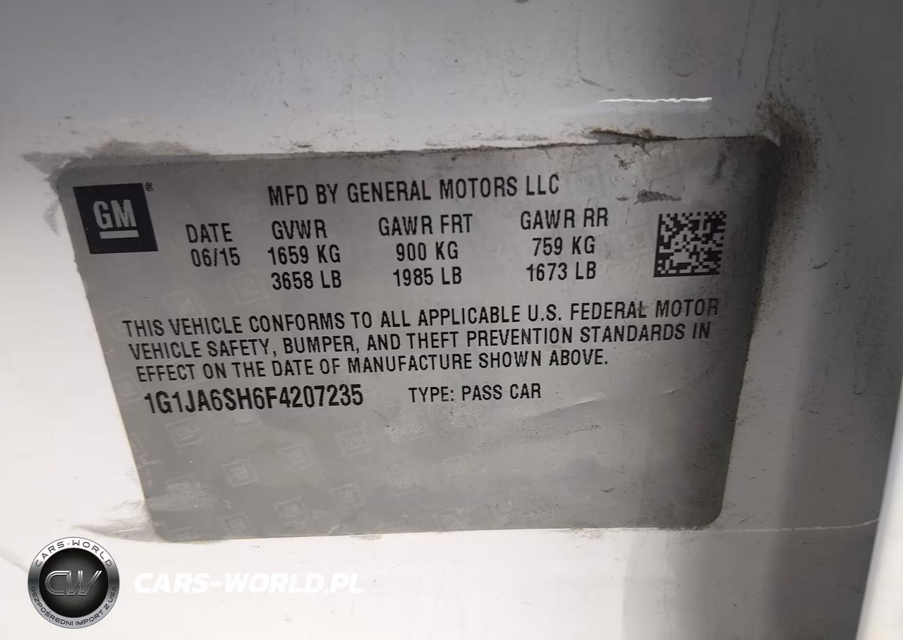 2015 Chevrolet Sonic Ls Auto VIN:1G1JA6SH6F4207235 - 9