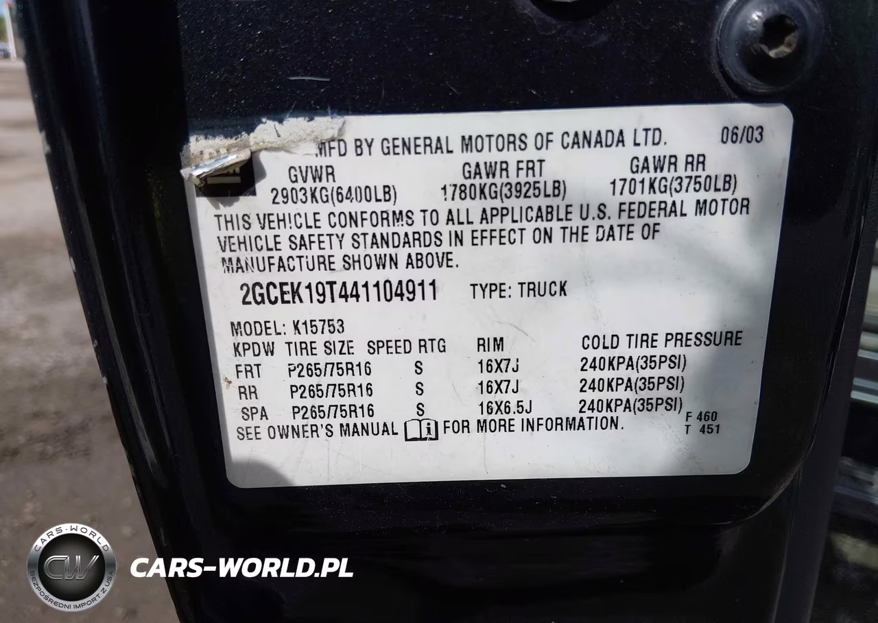 2004 Chevrolet Silverado 1500 Ls VIN:2GCEK19T441104911 - 9