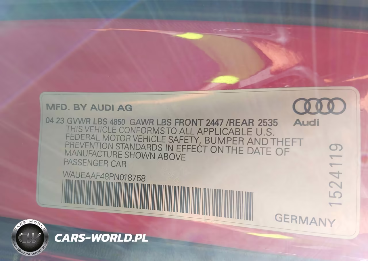 2023 Audi A4 Premium Plus 45 Tfsi S Line Quattro S Tronic VIN:WAUEAAF48PN018758 - 9