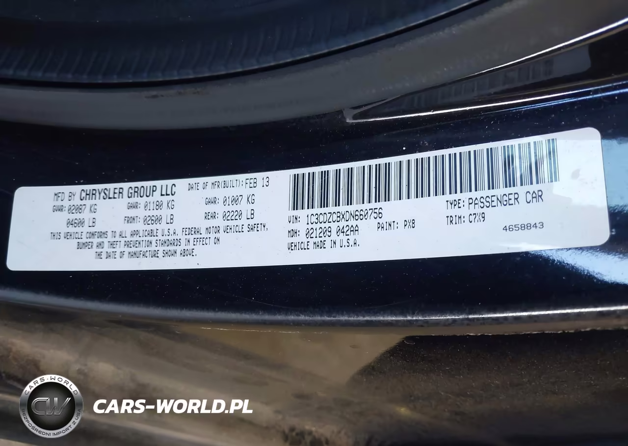 2013 Dodge Avenger Sxt VIN:1C3CDZCBXDN660756 - 9
