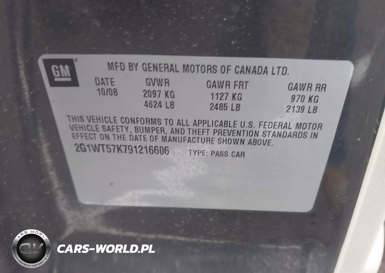 2009 Chevrolet Impala Lt VIN:2G1WT57K791216606 - 9