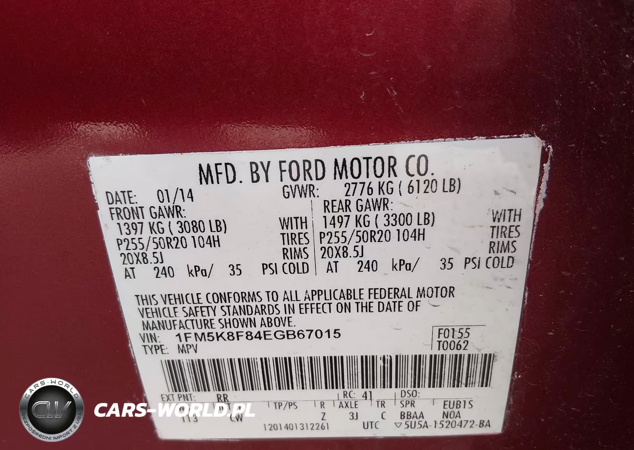 2014 Ford Explorer Limited VIN:1FM5K8F84EGB67015 - 9