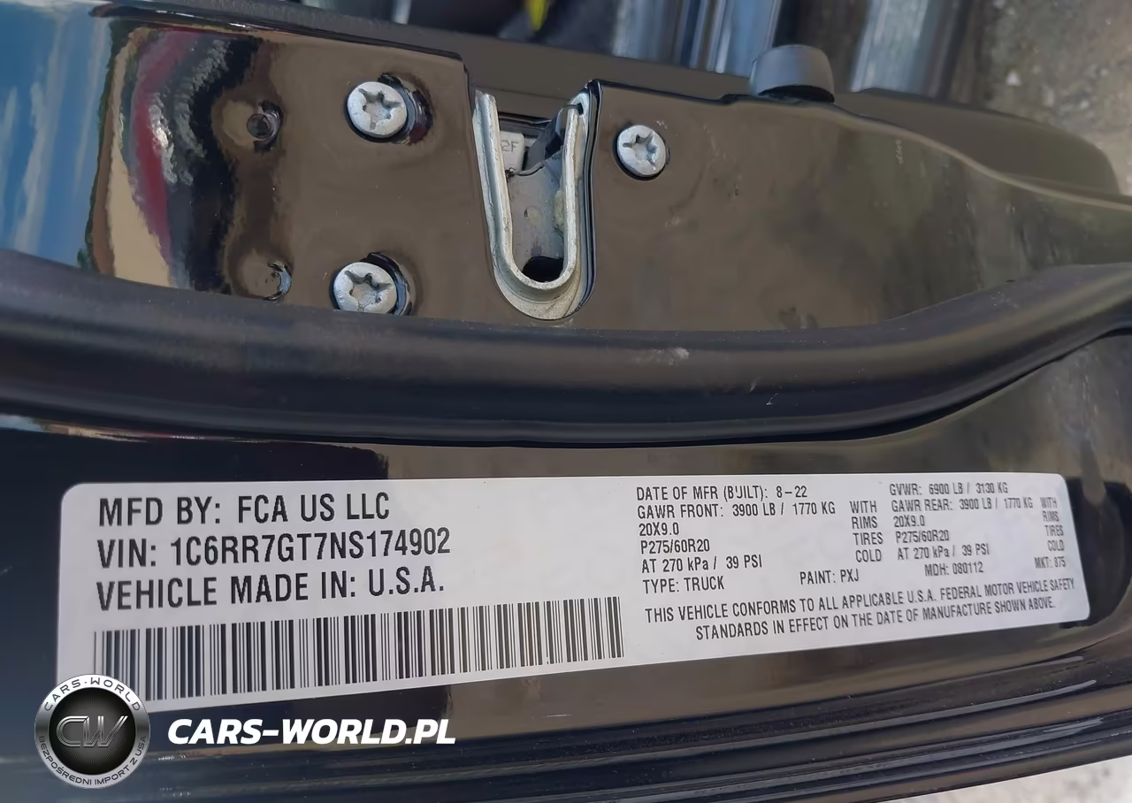 2022 Ram 1500 Classic Warlock 4X4 6'4 Box VIN:1C6RR7GT7NS174902 - 9