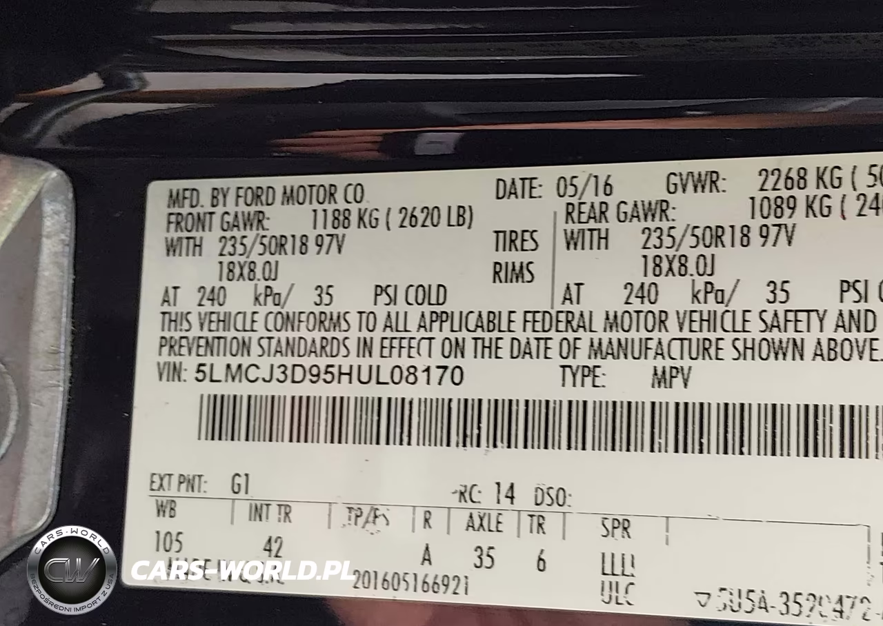 2017 Lincoln Mkc Reserve VIN:5LMCJ3D95HUL08170 - 9