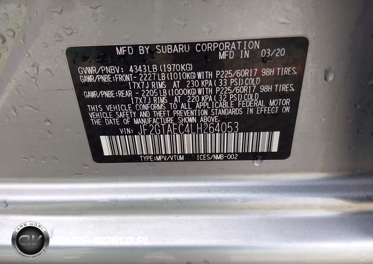 2020 Subaru Crosstrek Premium VIN:JF2GTAEC4LH264053 - 9