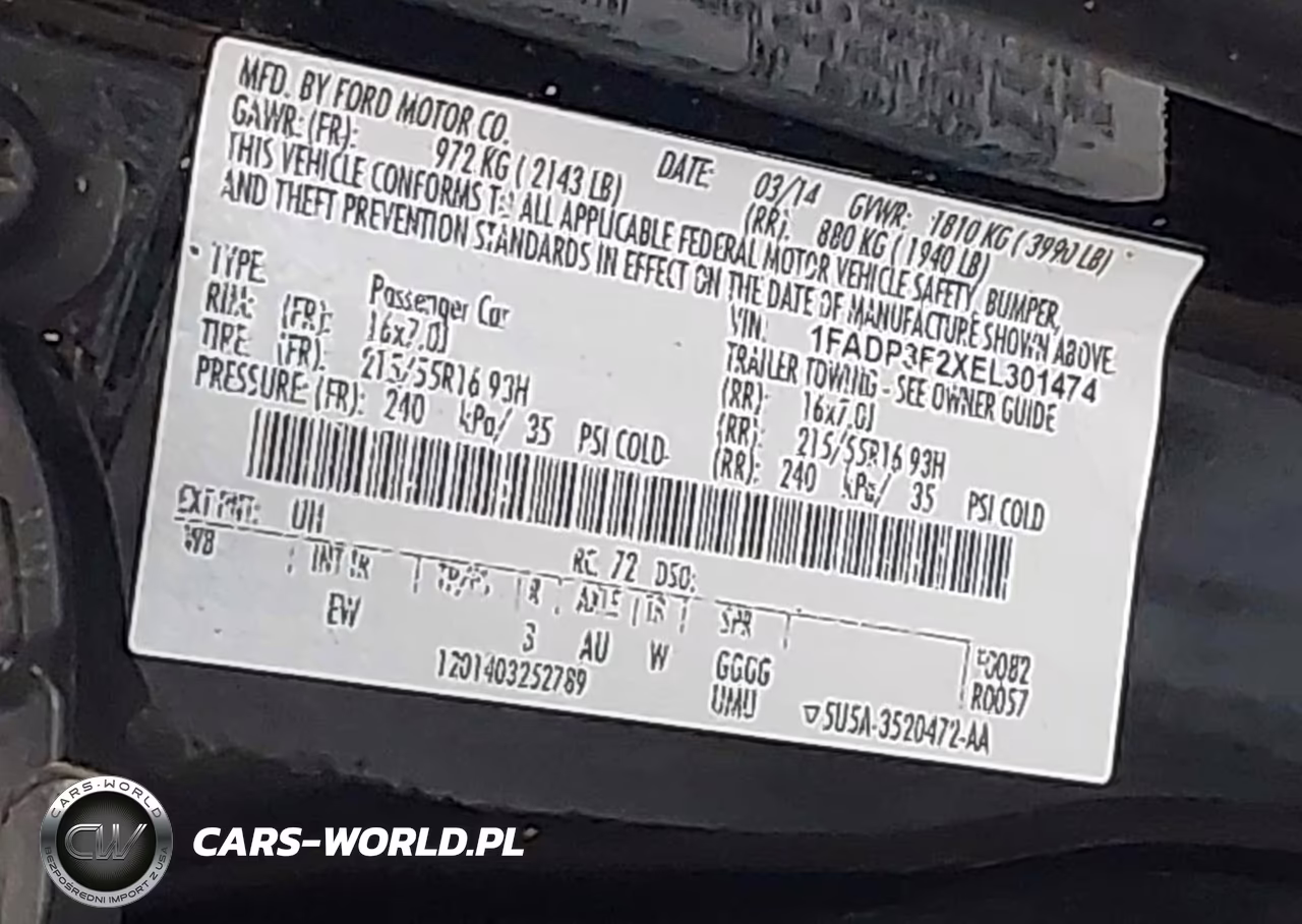 2014 Ford Focus Se VIN:1FADP3F2XEL301474 - 9