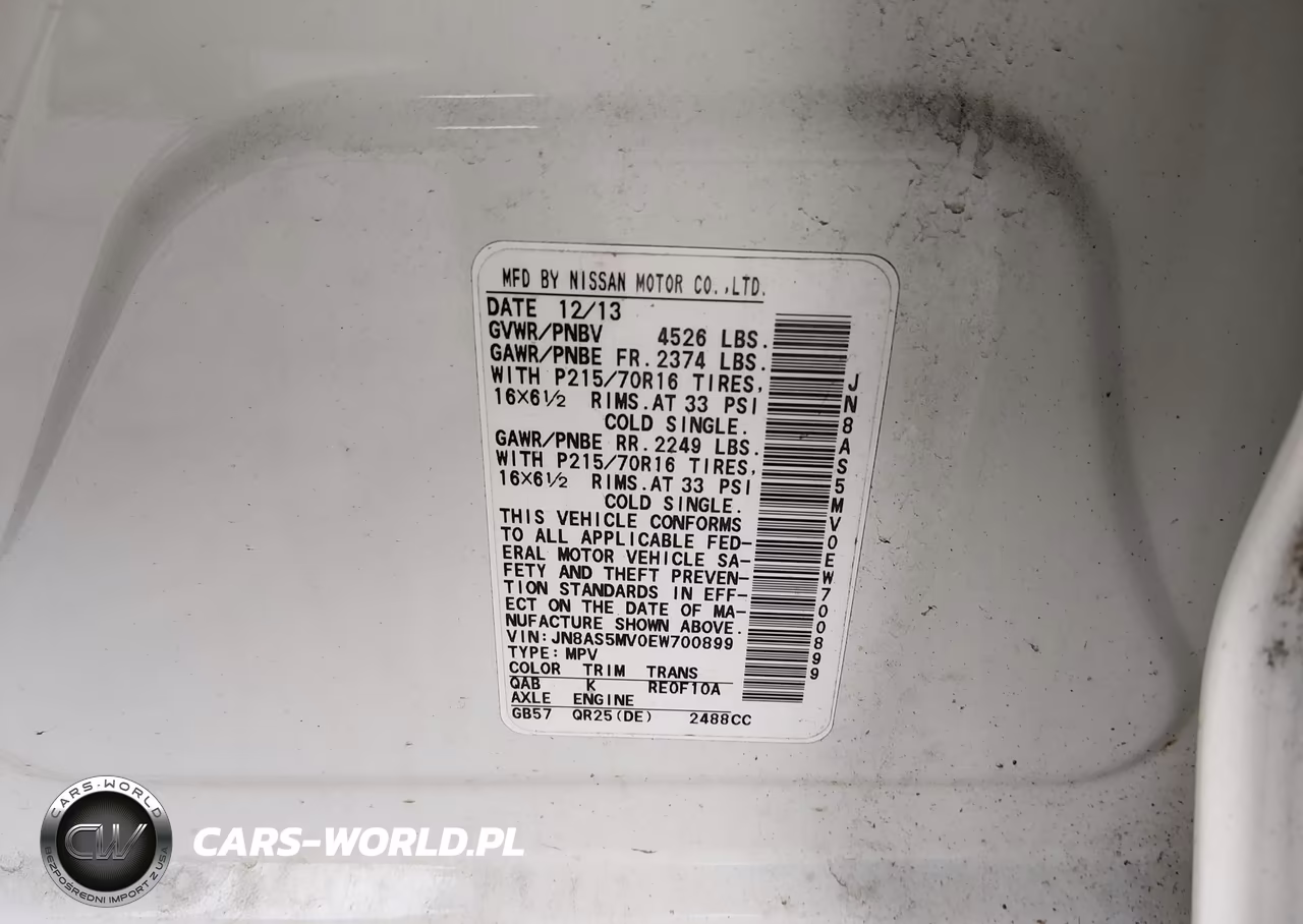 2014 Nissan Rogue Select S VIN:JN8AS5MV0EW700899 - 9