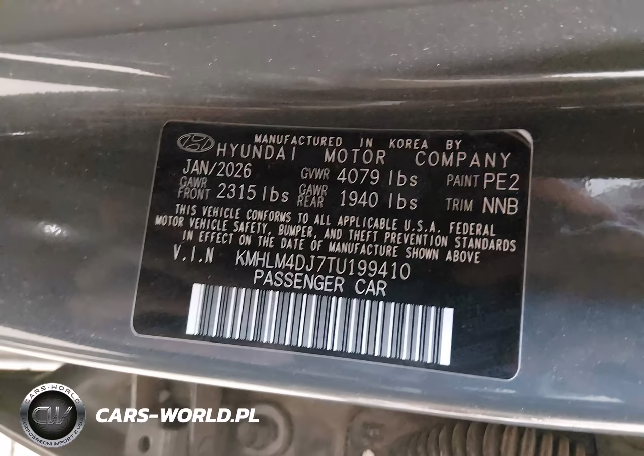2026 Hyundai Elantra Hybrid Blue VIN:KMHLM4DJ7TU199410 - 9