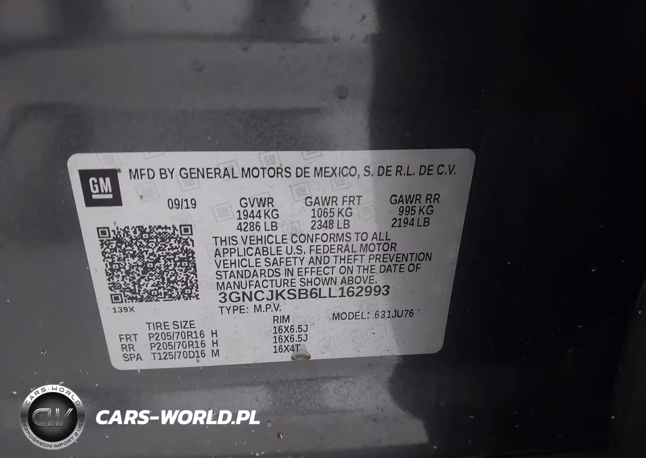 2020 Chevrolet Trax Fwd Ls VIN:3GNCJKSB6LL162993 - 9