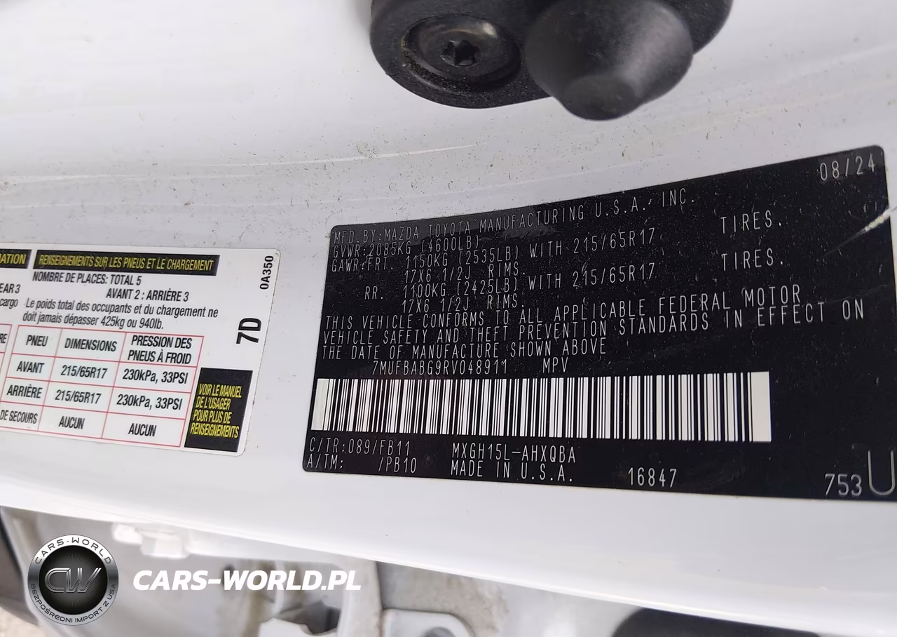 2024 Toyota Corolla Cross Hybrid S VIN:7MUFBABG9RV048911 - 9