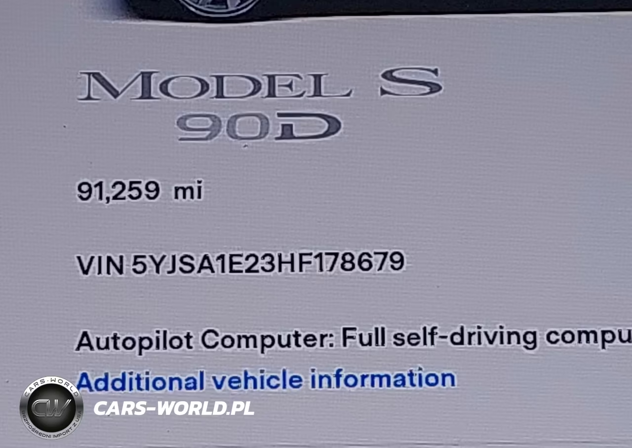 2017 Tesla Model S 100D-60D-75D-90D-P100D VIN:5YJSA1E23HF178679 - 14