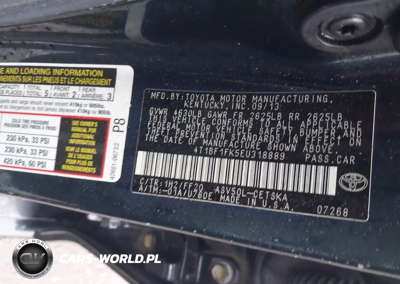 2014 Toyota Camry Se Sport VIN:4T1BF1FK5EU318889 - 9