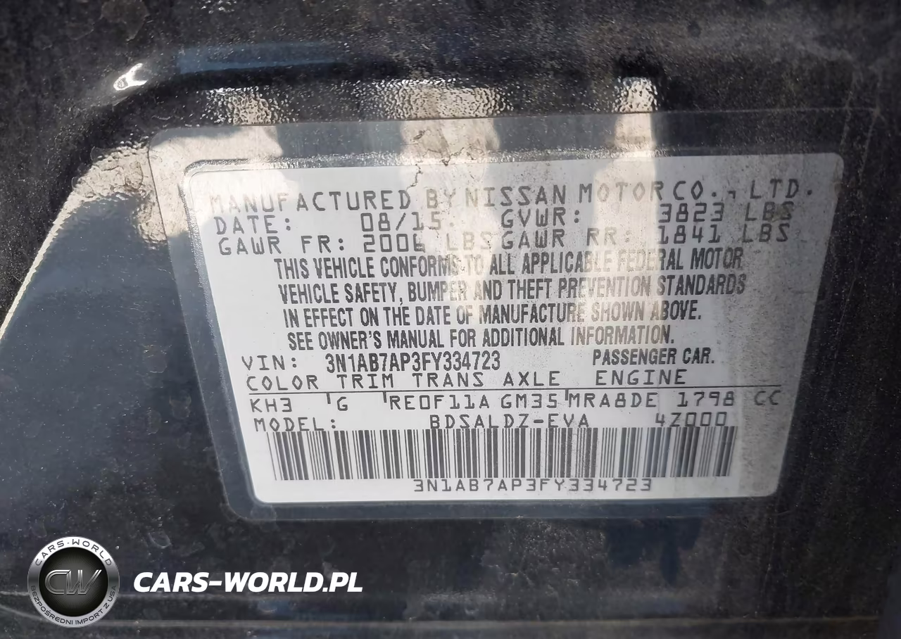 2015 Nissan Sentra Sv VIN:3N1AB7AP3FY334723 - 9