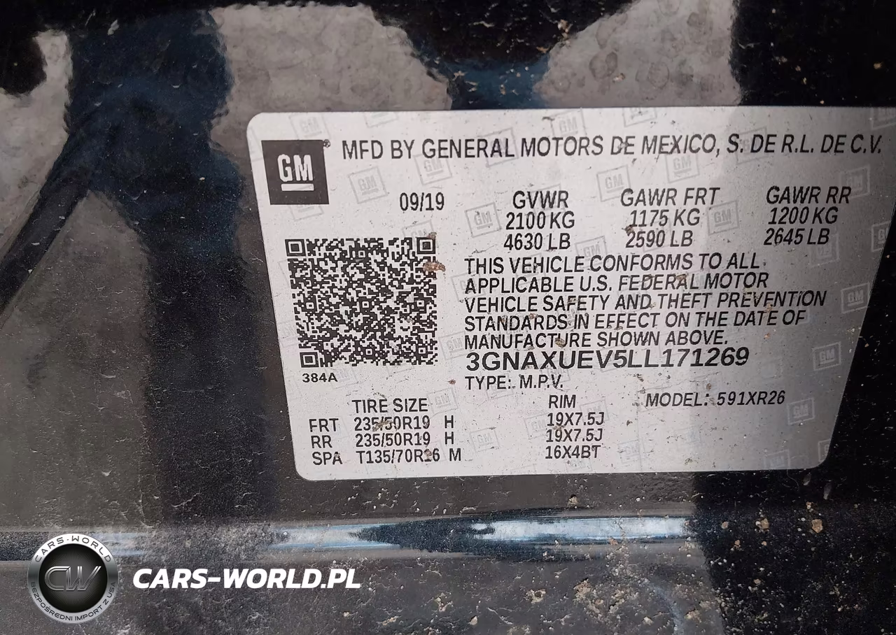 2020 Chevrolet Equinox Awd Lt 1.5L Turbo VIN:3GNAXUEV5LL171269 - 9