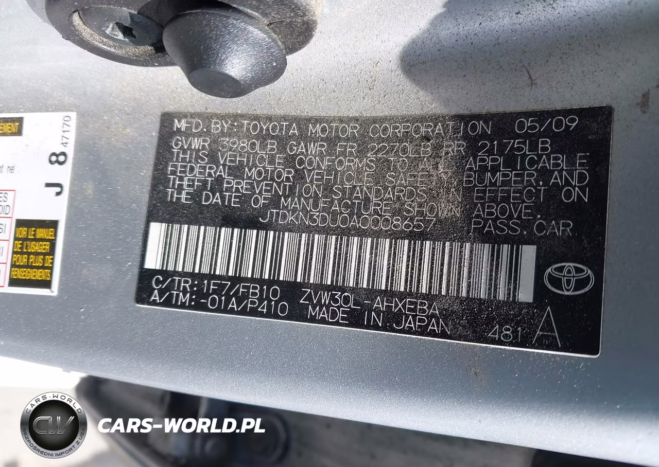 2010 Toyota Prius Ii VIN:JTDKN3DU0A0008657 - 9