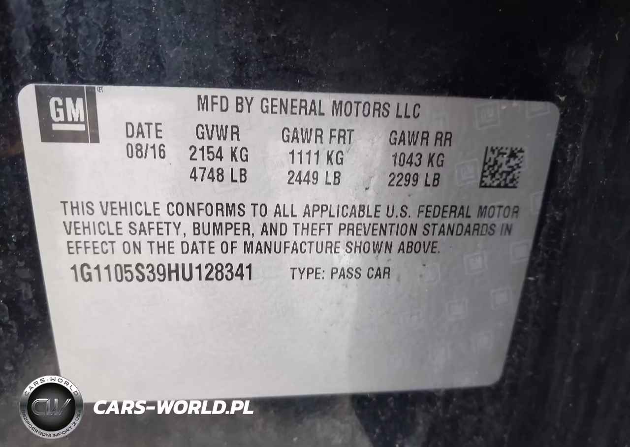 2017 Chevrolet Impala 1Lt VIN:1G1105S39HU128341 - 9