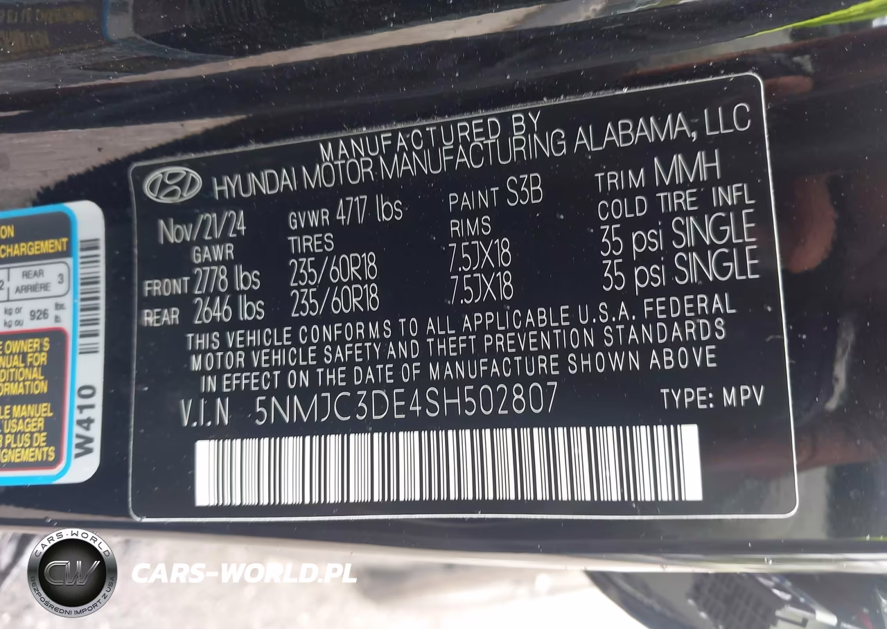 2025 Hyundai Tucson Sel Convenience VIN:5NMJC3DE4SH502807 - 9