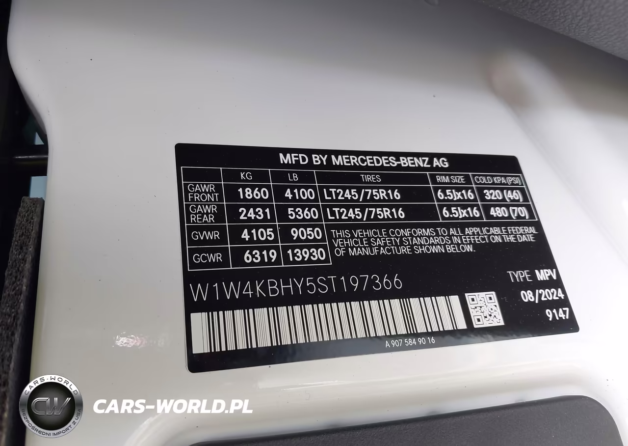 2025 Mercedes-Benz Sprinter 2500 Standard Roof 4-Cyl Diesel VIN:W1W4KBHY5ST197366 - 9
