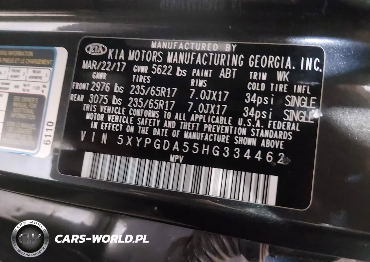 2017 Kia Sorento Lx V6 VIN:5XYPGDA55HG334462 - 9