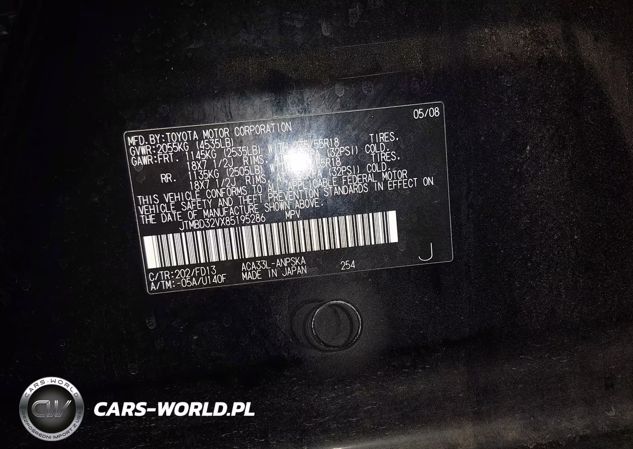 2008 Toyota Rav4 Sport VIN:JTMBD32VX85195286 - 9