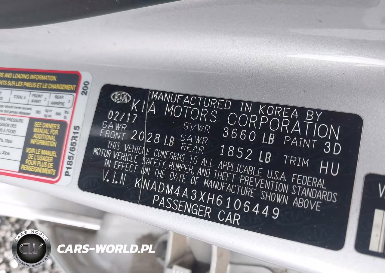 2017 Kia Rio Lx VIN:KNADM4A3XH6106449 - 9
