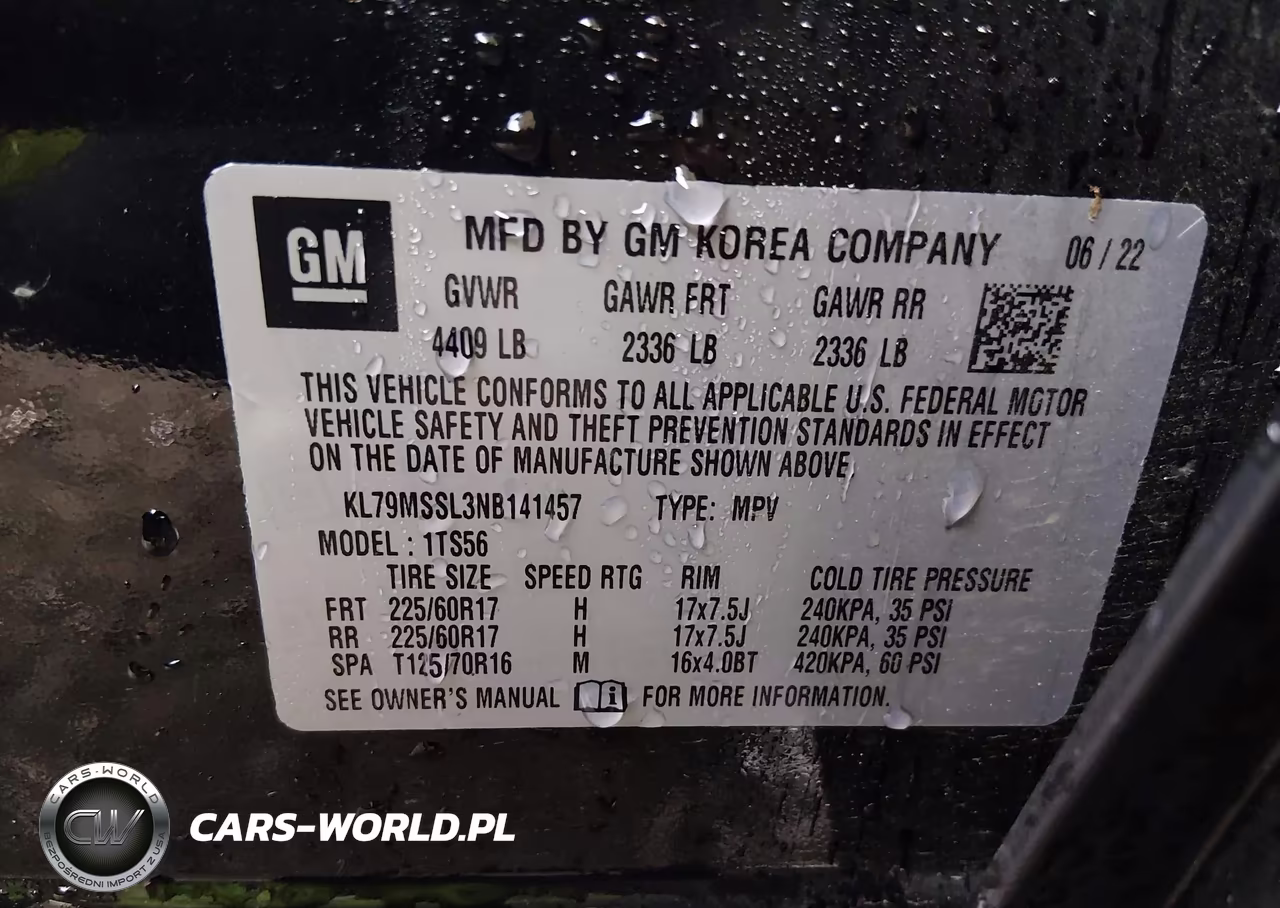 2022 Chevrolet Trailblazer Awd Activ VIN:KL79MSSL3NB141457 - 9