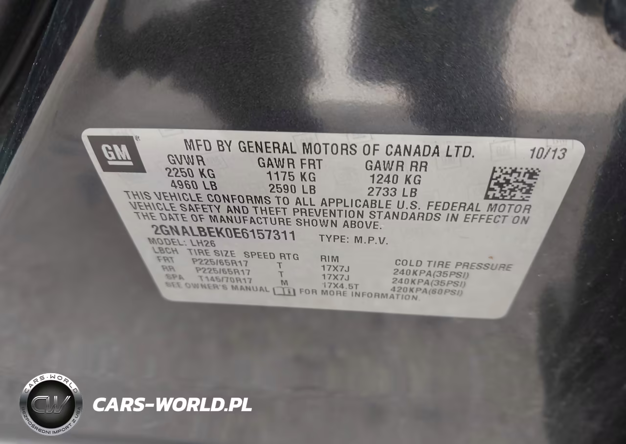 2014 Chevrolet Equinox 1Lt VIN:2GNALBEK0E6157311 - 9