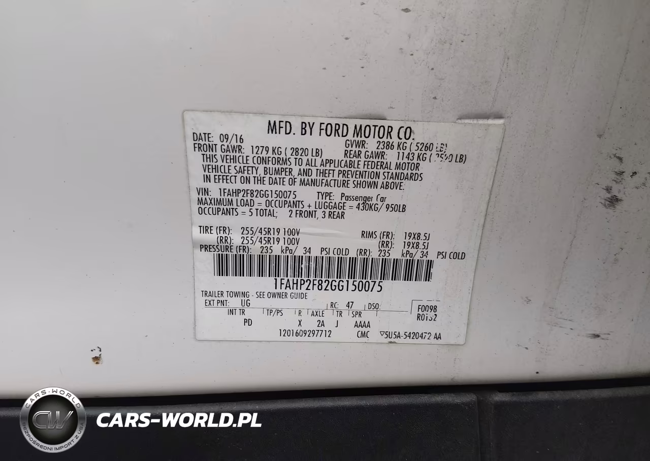 2016 Ford Taurus Limited VIN:1FAHP2F82GG150075 - 9