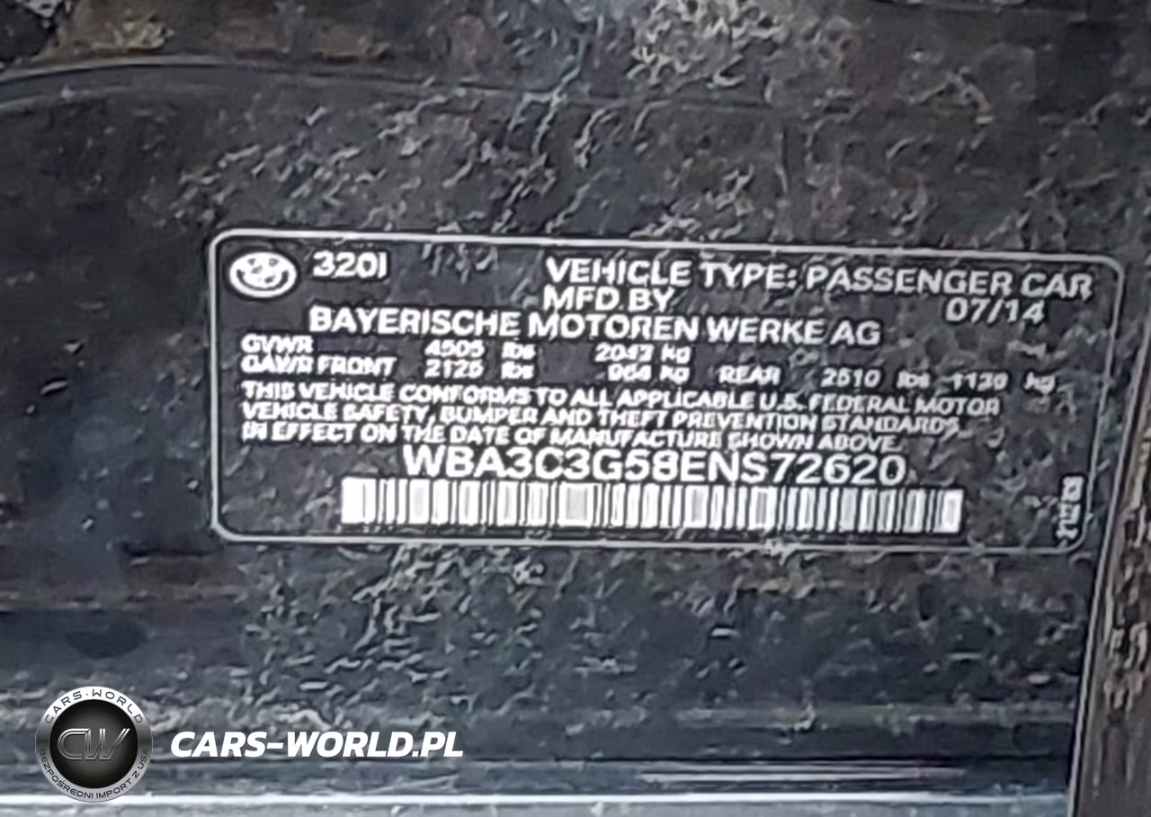 2014 BMW 320I xDrive VIN:WBA3C3G58ENS72620 - 9