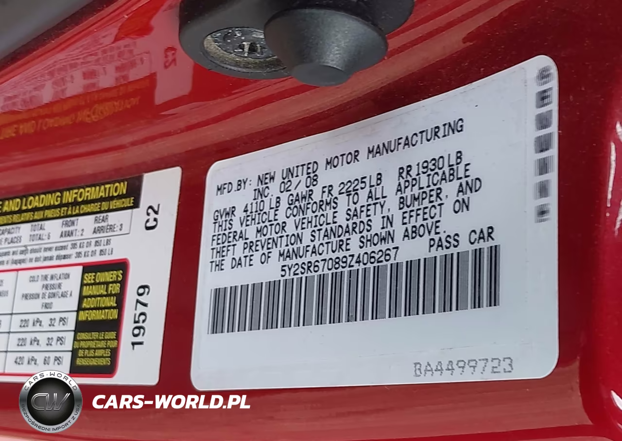 2009 Pontiac Vibe Gt VIN:5Y2SR67089Z406267 - 9