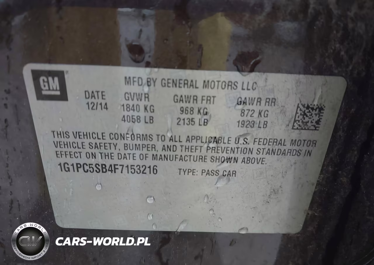 2015 Chevrolet Cruze 1Lt Auto VIN:1G1PC5SB4F7153216 - 9
