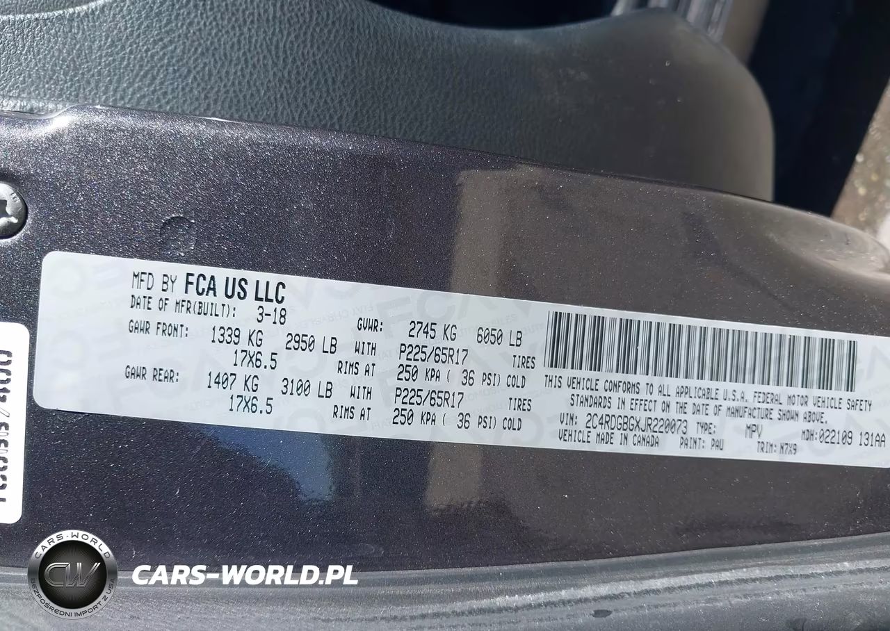 2018 Dodge Grand Caravan Se Plus VIN:2C4RDGBGXJR220073 - 9