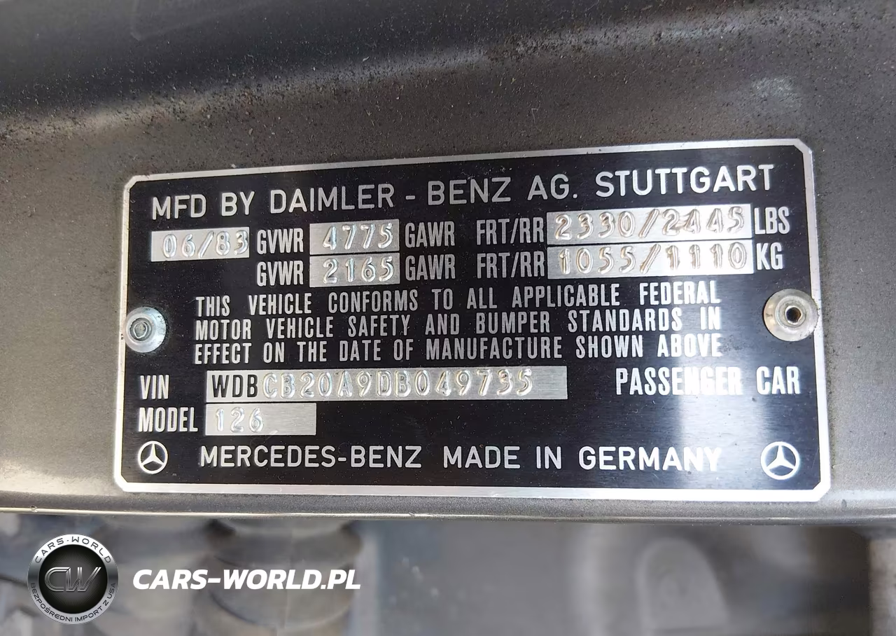 1983 Mercedes-Benz 300 Sd VIN:WDBCB20A9DB049735 - 9