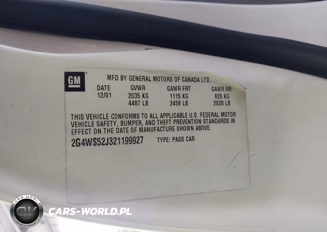 2002 Buick Century Custom VIN:2G4WS52J321199927 - 9