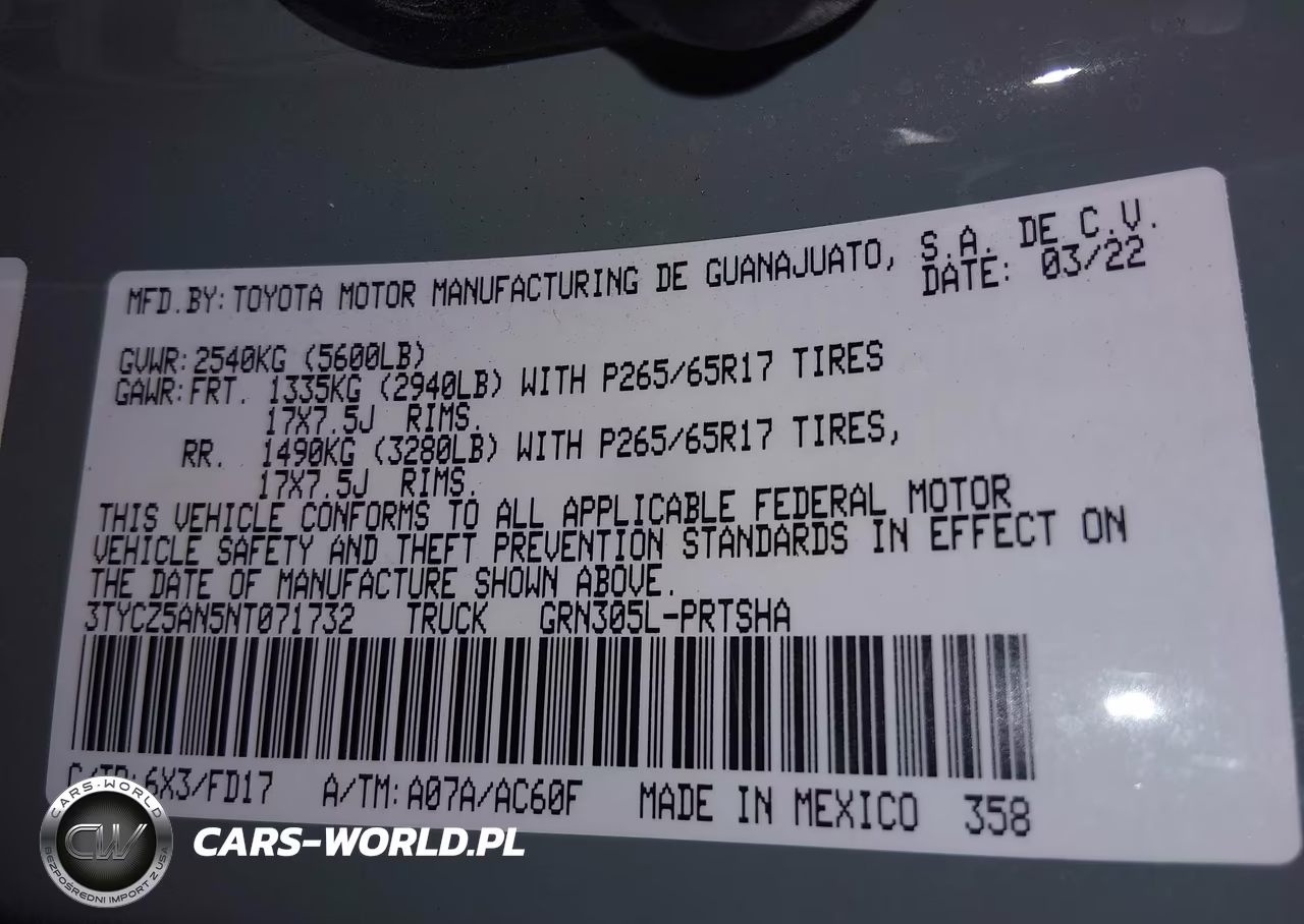 2022 Toyota Tacoma Trd Sport VIN:3TYCZ5AN5NT071732 - 9